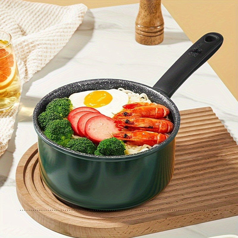 COOKER KING 18cm Nonstick Saucepan with Glass Lid PFOA-Free Aluminum Alloy Pot for Safe, Even & Easy Everyday NZ Cooking