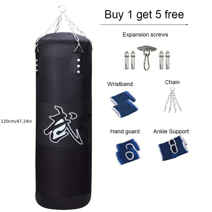 Kick Boxing Set with Ceiling Hook Steel Chain Perfect for Home Gym Training