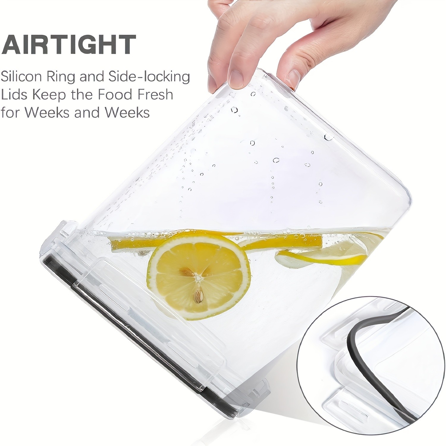 THELiFE 4/8pcs Airtight Pasta Storage Containers