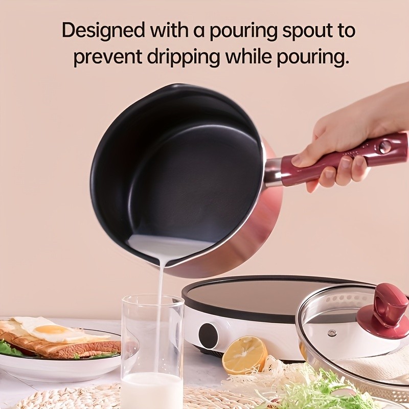 COOKER KING 2.1QT Nonstick Saucepan with Glass Lid Safe, Even-Heating Daily Pot for All NZ Cooktops
