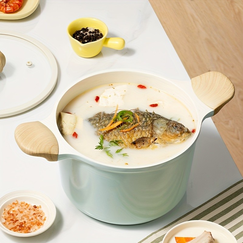 COOKER KING 4.5L Titanium-Ceramic Nonstick Stockpot with Lid Safe, Even-Heating Family Pot for All NZ Cooktops