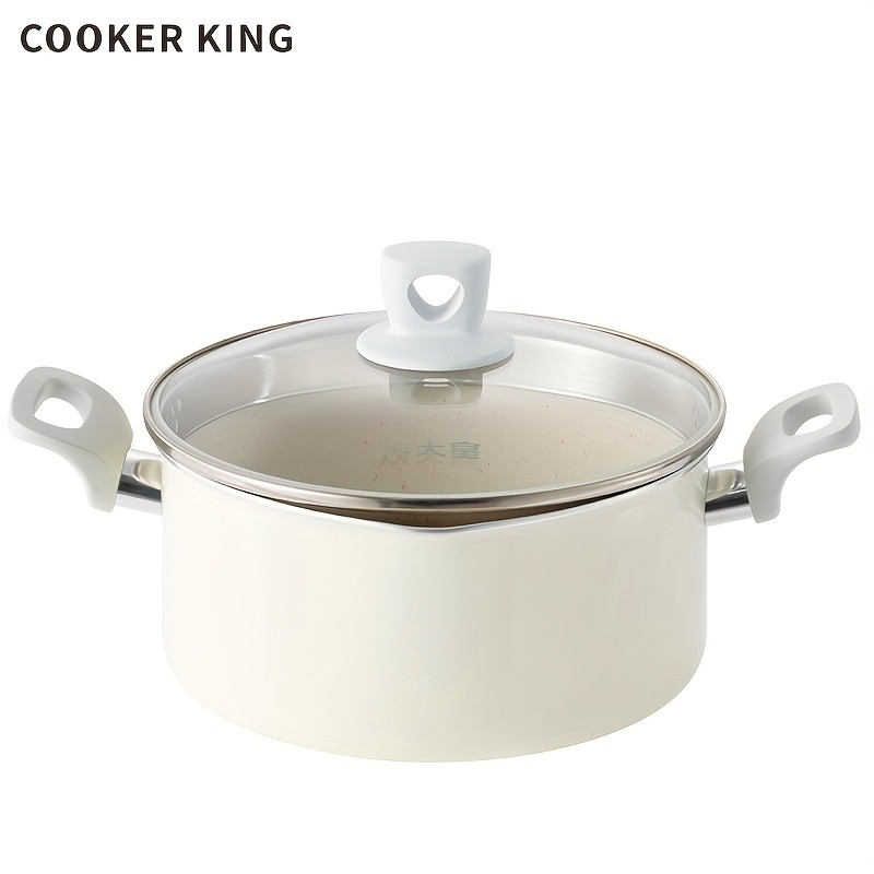 COOKER KING 3.8L Everyday Nonstick Stock Pot with Glass Lid  PFOA-Free Family Cooker for All NZ Cooktops
