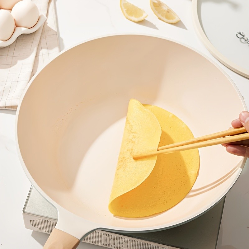 COOKER KING 28cm Titanium-Ceramic Wok with Lid PFOA/PTFE-Free Stir-Fry Pan with Cool-Touch Handles for All NZ Cooktops