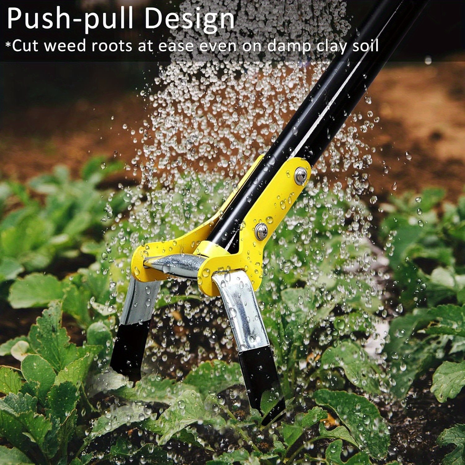 GMMLAIJH Heavy-Duty Adjustable Long Handle Horticultural Hoe
