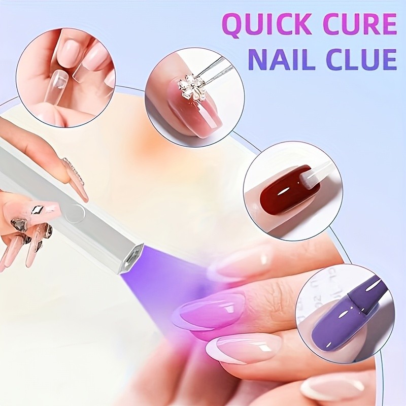 FEIYBA Portable Mini Nail Lamp with Digital Display Fast Wireless Gel Curing for Home, Travel & Nail Art Anywhere