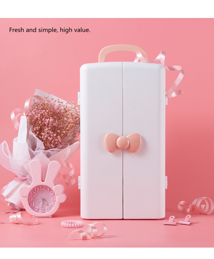Skincare Finishing Box Double Door Storage Organizer