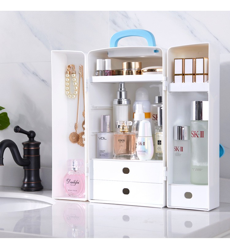 Skincare Finishing Box  Double Door Storage Organizer