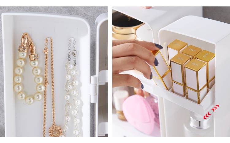 Skincare Finishing Box Double Door Storage Organizer