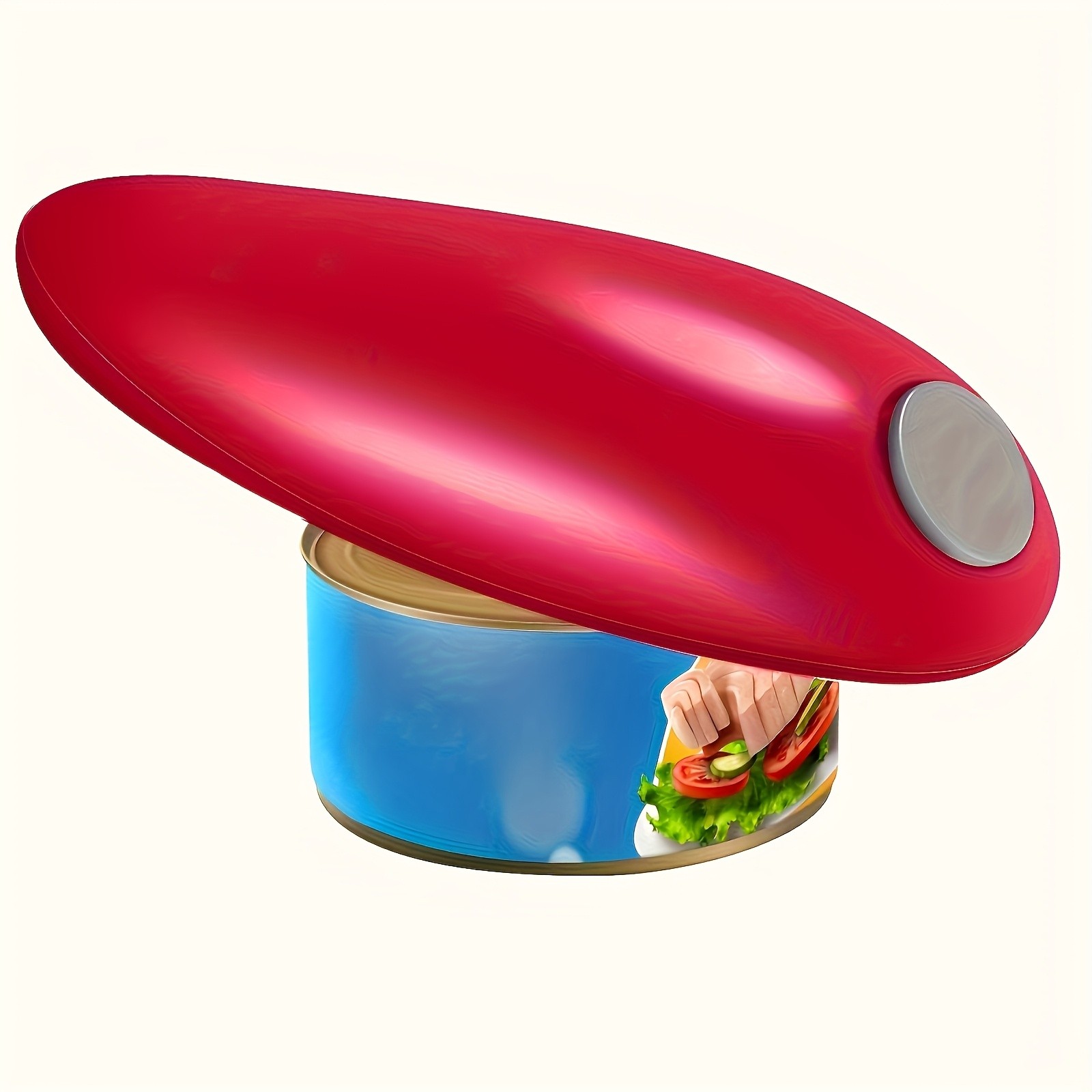 FEIYBA Compact Cordless Electric Can Opener Smooth-Edge, Safe Auto Shut-Off Design for Easy Kitchen & Camping Use