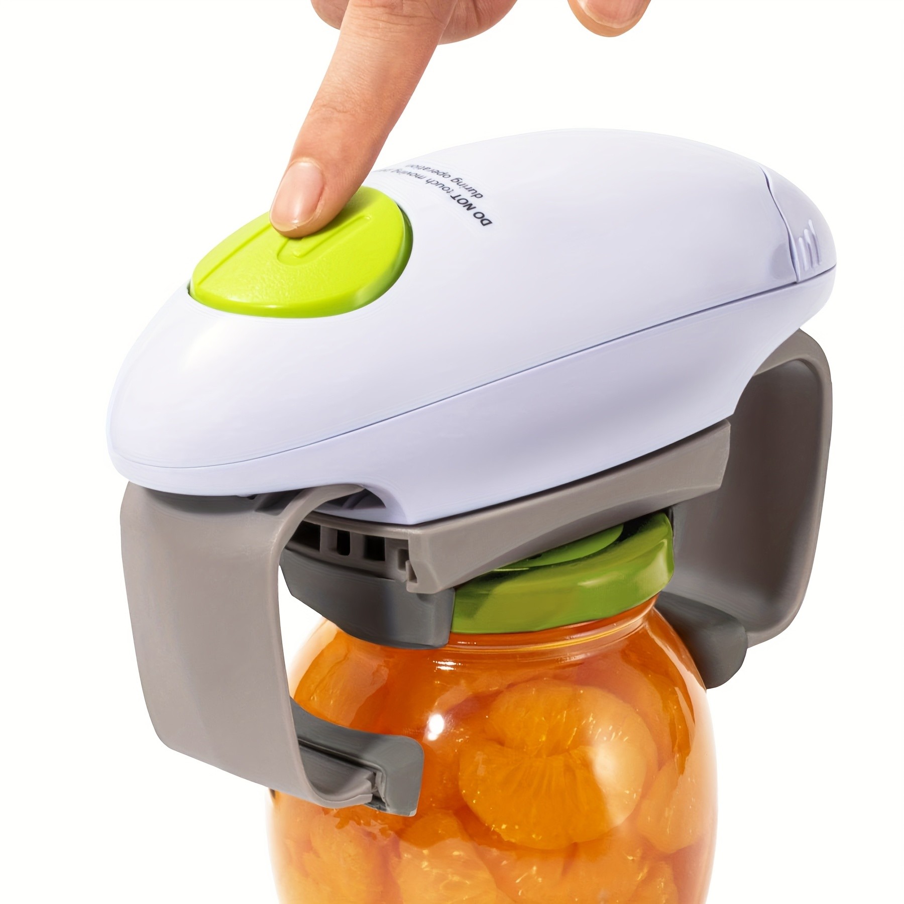 FEIYBA Torque-Assist Electric Jar & Can Opener One-Touch, Battery-Powered Kitchen Tool for All Jar Sizes