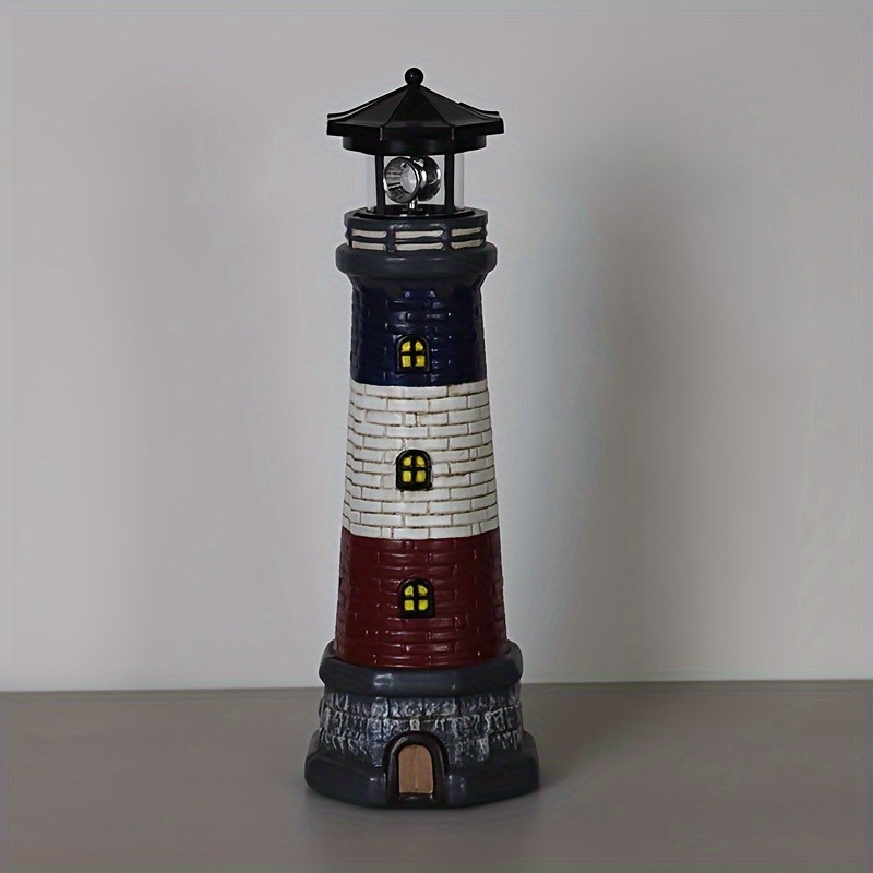 Solar Lighthouse Illuminated Garden Beacon