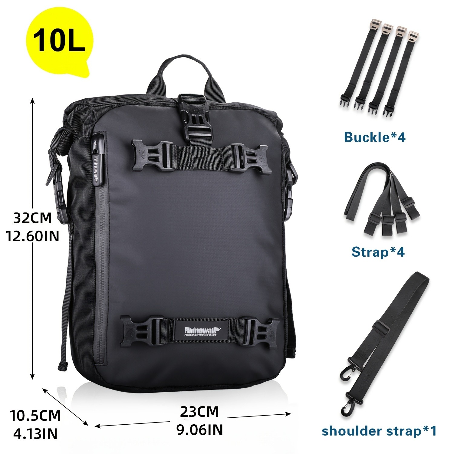 Rhinowalk Motorcycle Saddle Bag 10L / 20L / 30L