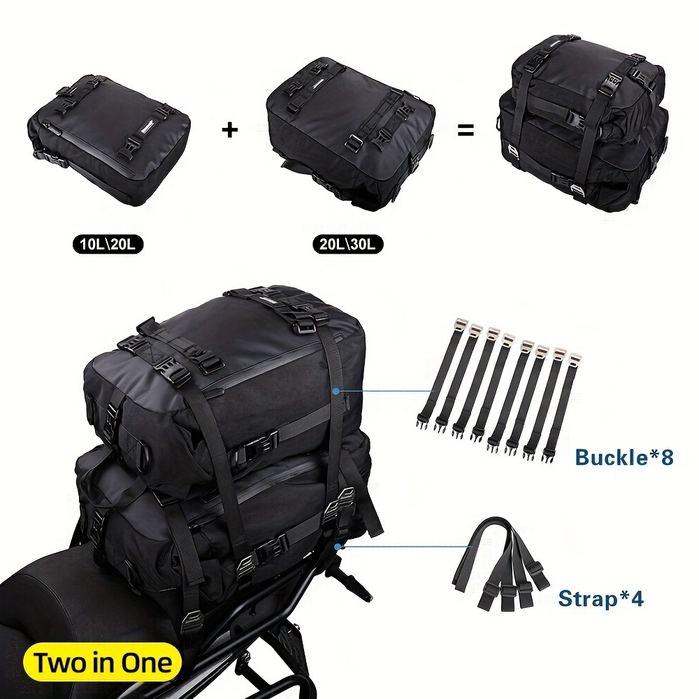 Rhinowalk Motorcycle Saddle Bag 10L / 20L / 30L