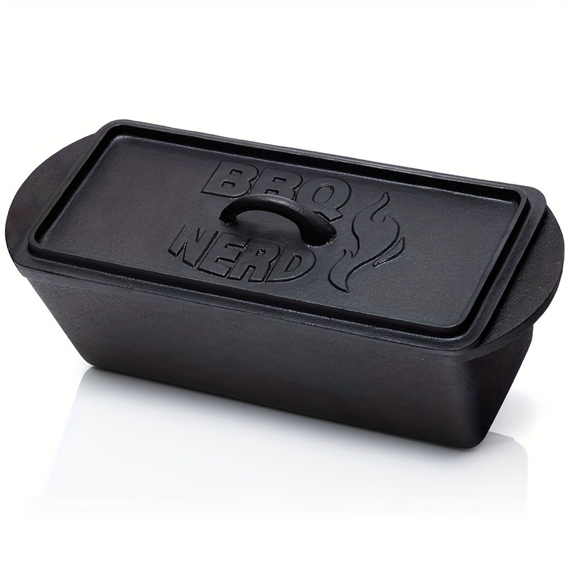 Loaf Pan with Lid Cast Iron Bread Pan Toast Box Bakeware with Handles