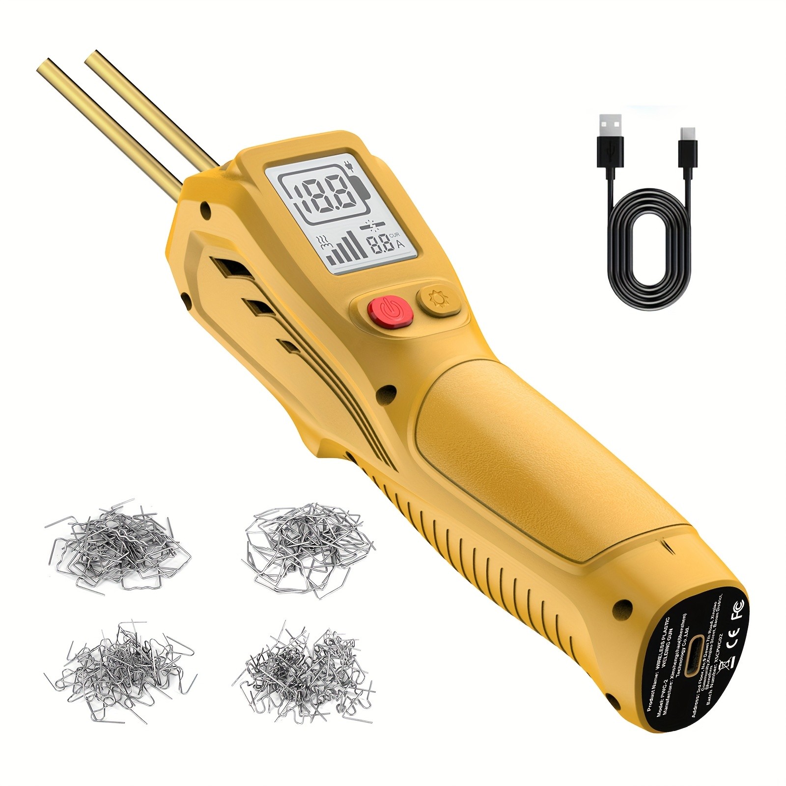 LCD Display Handheld Wireless Charging Plastic Welding Gun