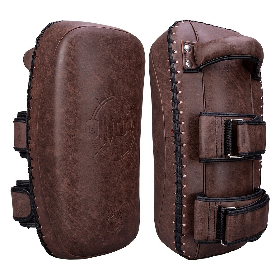 GINGPAI Vintage Curved Punch Mitts for Kickboxing, Muay Thai, and MMA Training