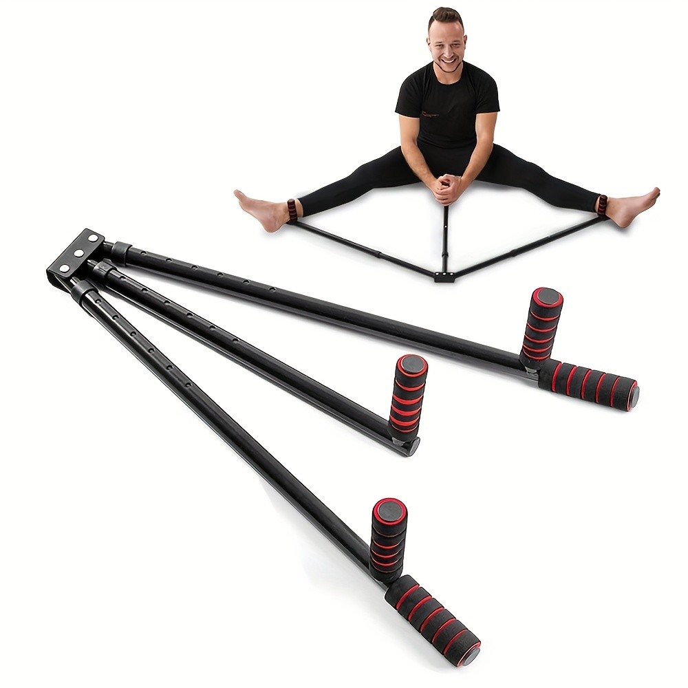1pc Black 3-Bar Leg Stretcher: Boost Flexibility and Range of Motion