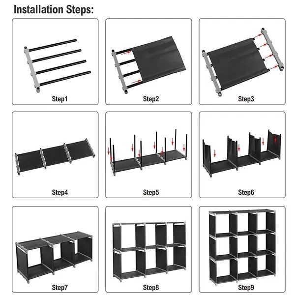 Cube Storage Organizer Shelf
