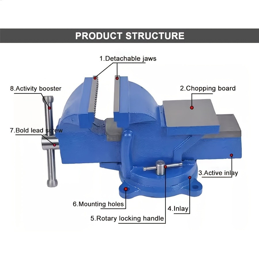 4-Inch Robust Bench Vice Secure Grip. Reliable Control.