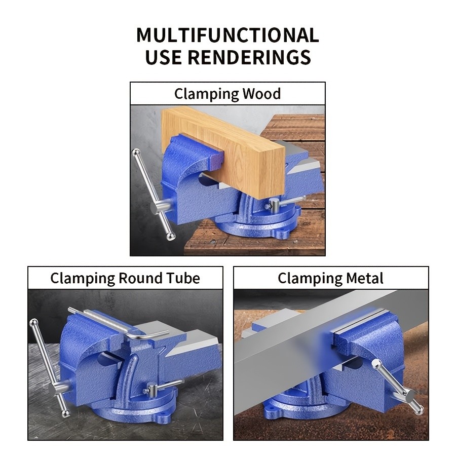 4-Inch Robust Bench Vice Secure Grip. Reliable Control.