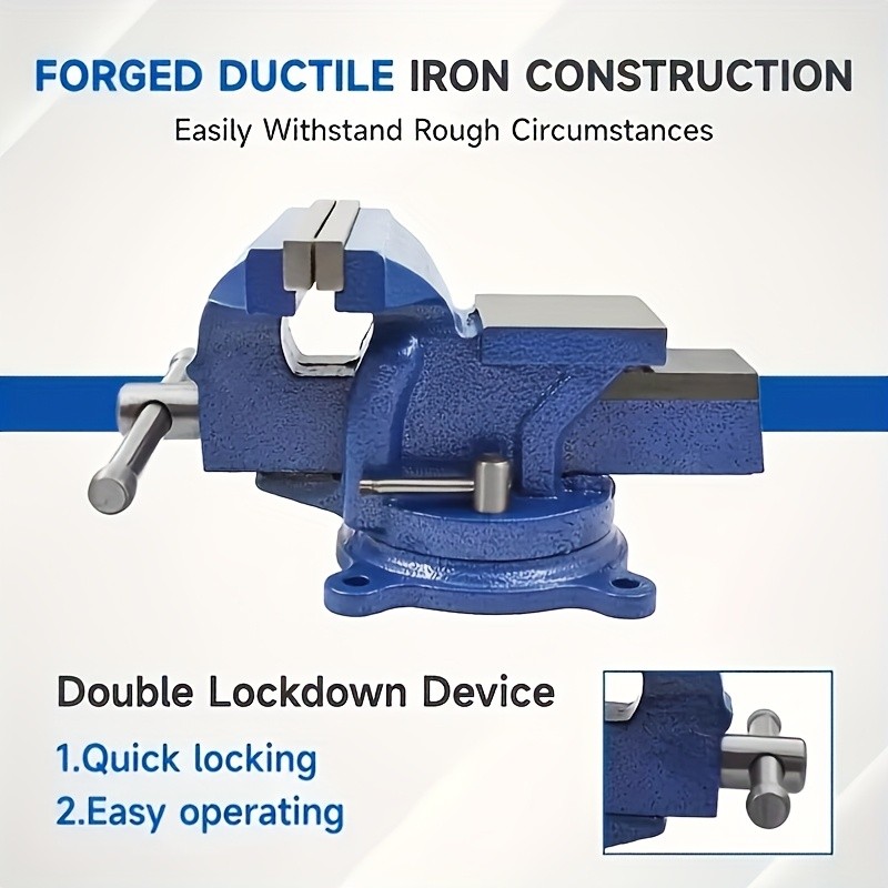 4-Inch Robust Bench Vice  Secure Grip. Reliable Control.