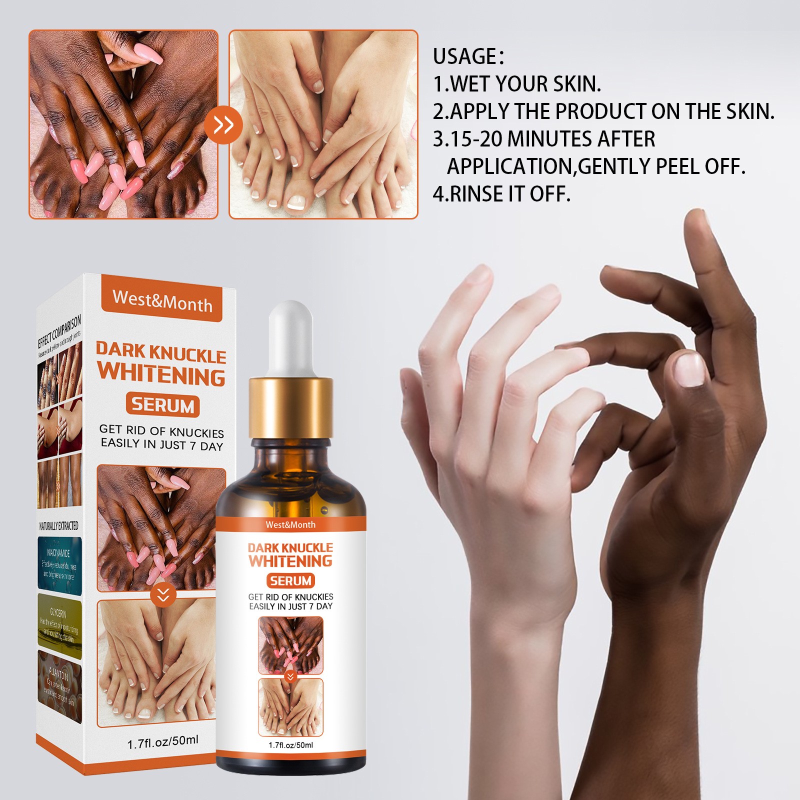 West&Month Dark Knuckle Whitening Serum