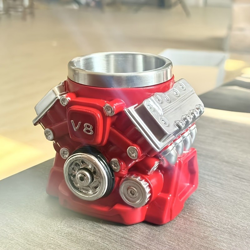 Super Cool Red Coffee Mug | New V8 Engine Mug