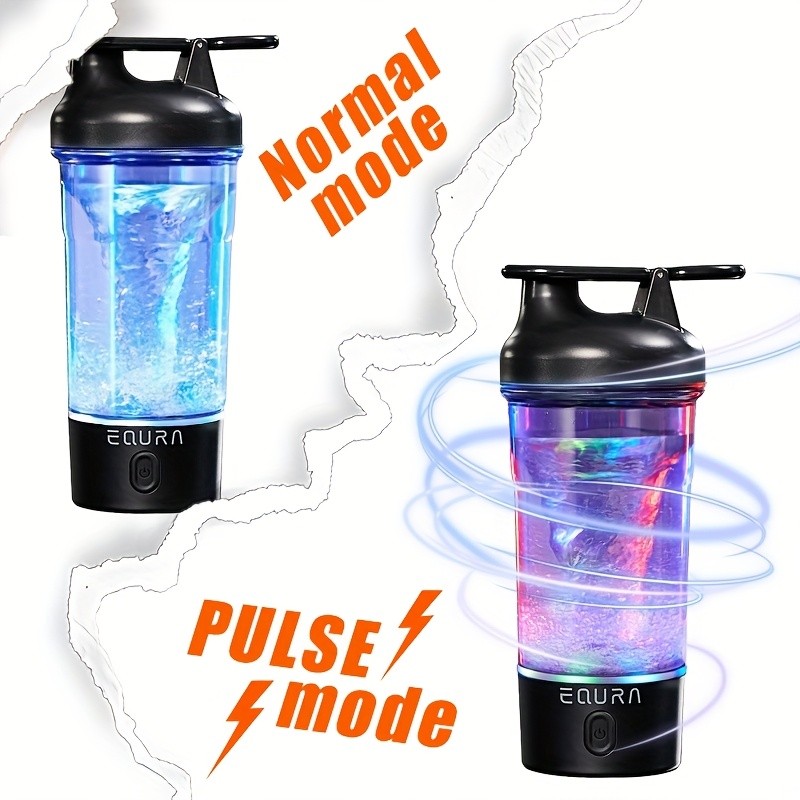 eQUra 750ml Pulse Electric Blender Cup Dual-Mode Portable Protein Shaker & Smoothie Maker for Active NZ Lifestyles