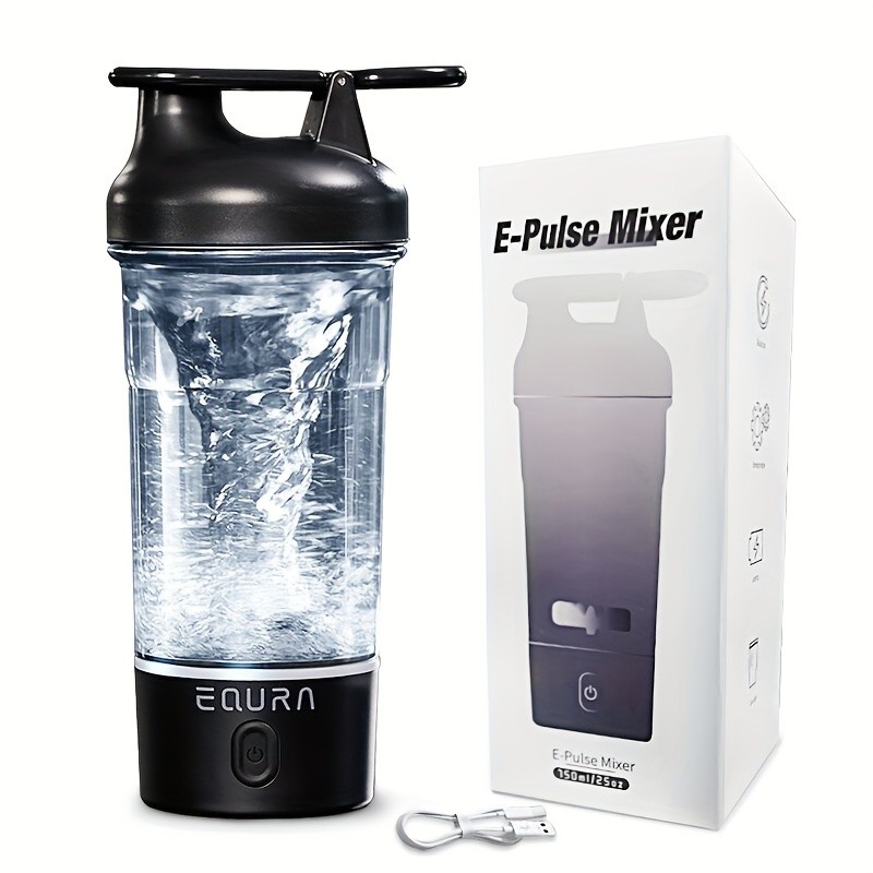 eQUra 750ml Pulse Electric Blender Cup Dual-Mode Portable Protein Shaker & Smoothie Maker for Active NZ Lifestyles