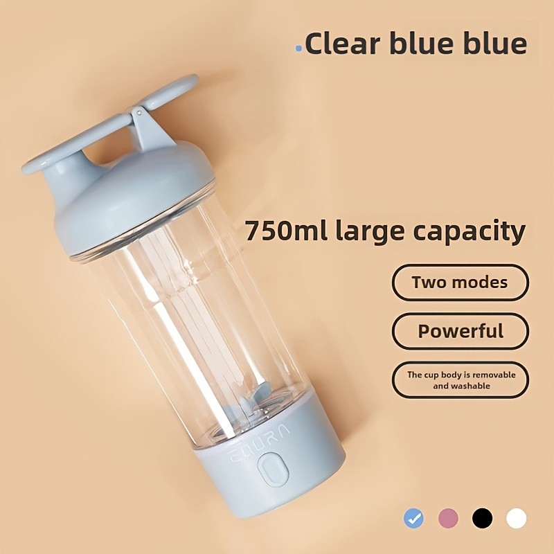 eQUra Portable Tritan Water Bottle with Capacity Scale Shatterproof Single-Spout Hydration Bottle for Gym, Camping & Outdoor Use