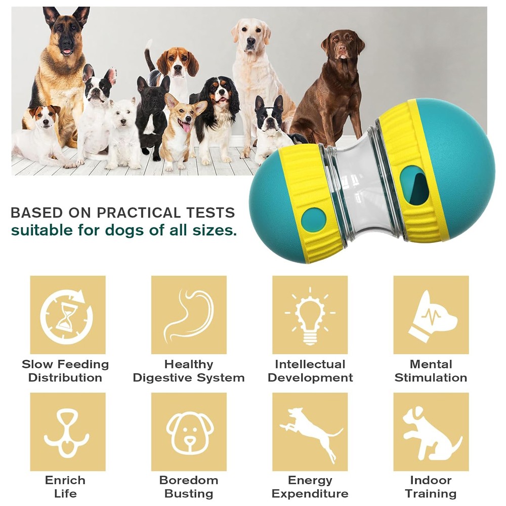 Healthy Slow Eating Dog Food Dispenser Toy