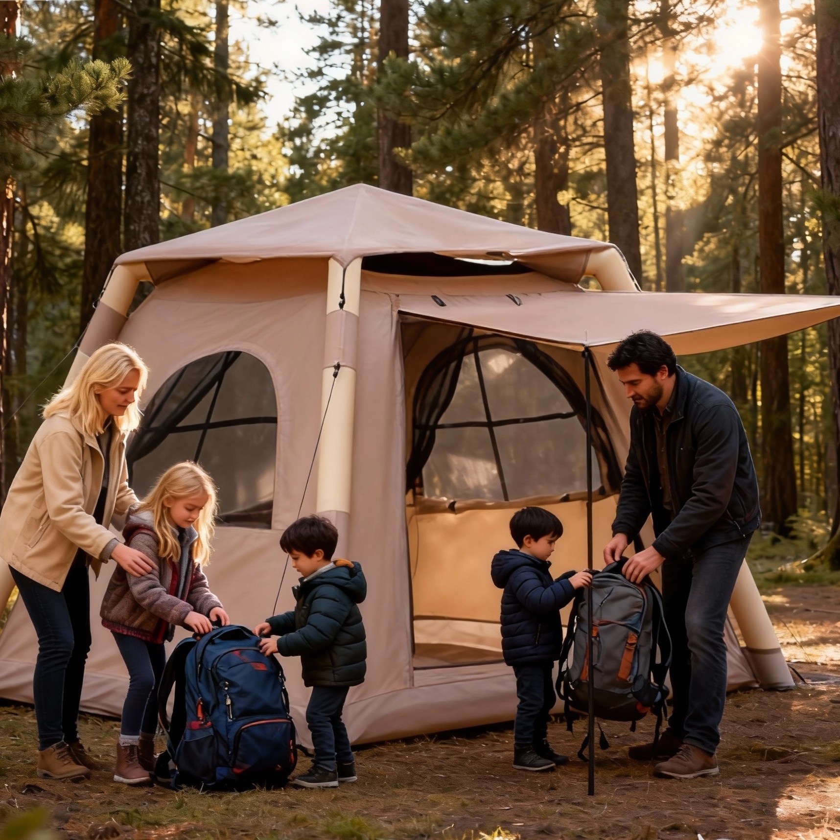 Patterned Tent