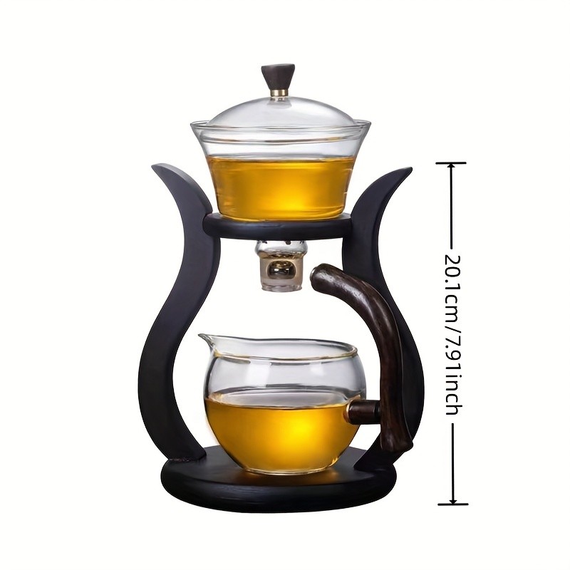 KITEOAGE Lazy Kung Fu Glass Tea Set