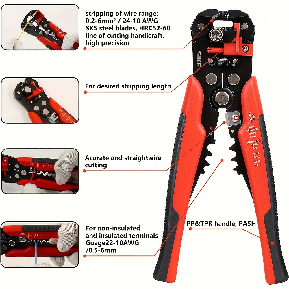 SIKE Automatic Peel-and-Grip Wire Stripper