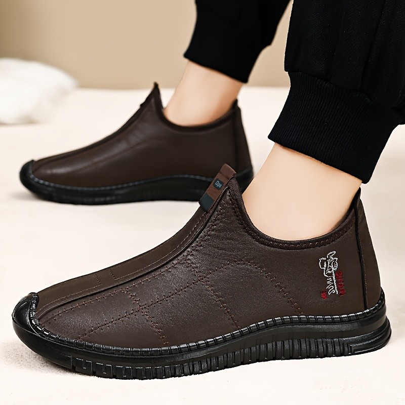 FKO Comfortable and Warm Slip-On Men's Casual Boots