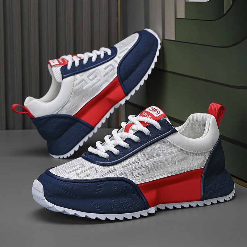 Zhenyuezu Men's Lightweight Anti-Slip Breathable Running Sneakers
