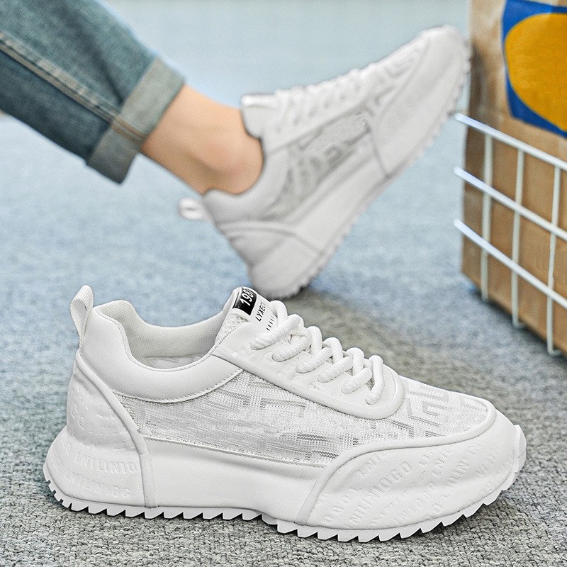 Zhenyuezu Men's Lightweight Anti-Slip Breathable Running Sneakers