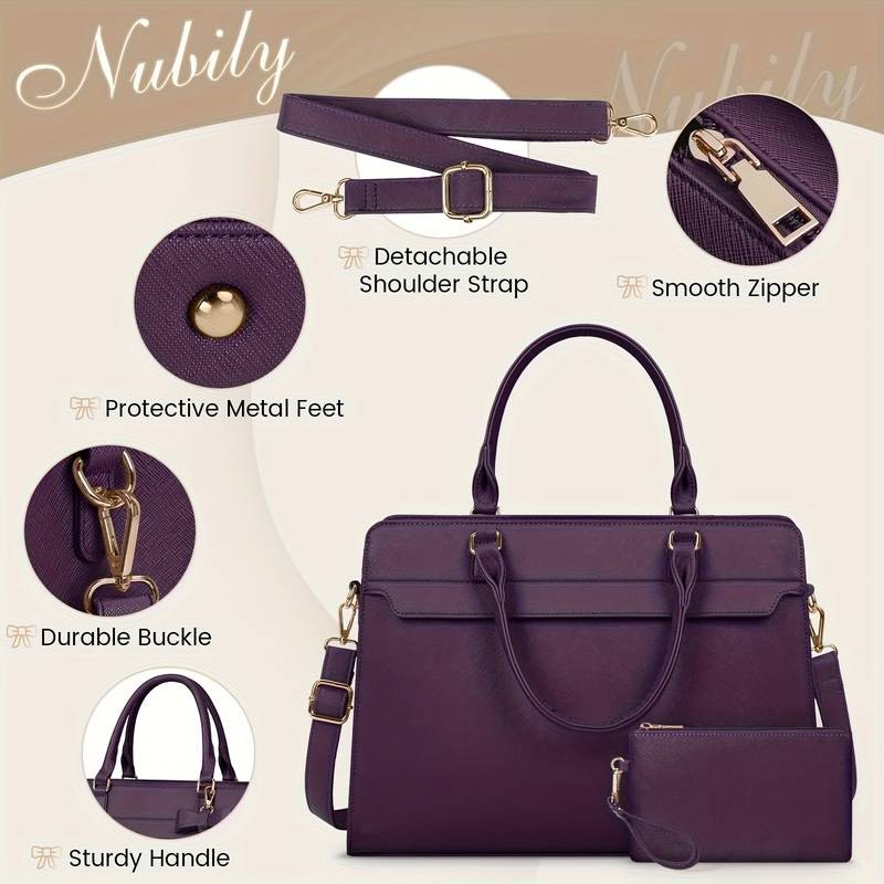 NEWHEY Laptop Bag for Women Stylish and Professional Tote Bag Set
