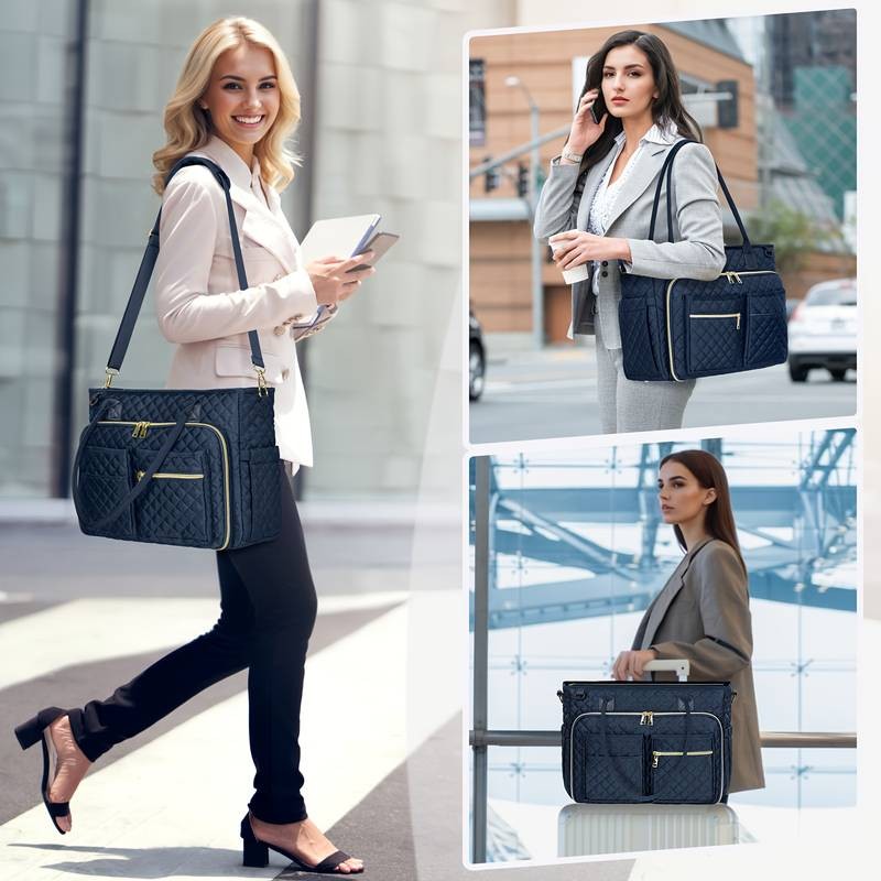 RAINSMORE Women's 39.62cm Laptop Tote Bag Stylish, Practical, and Professional Work Tote