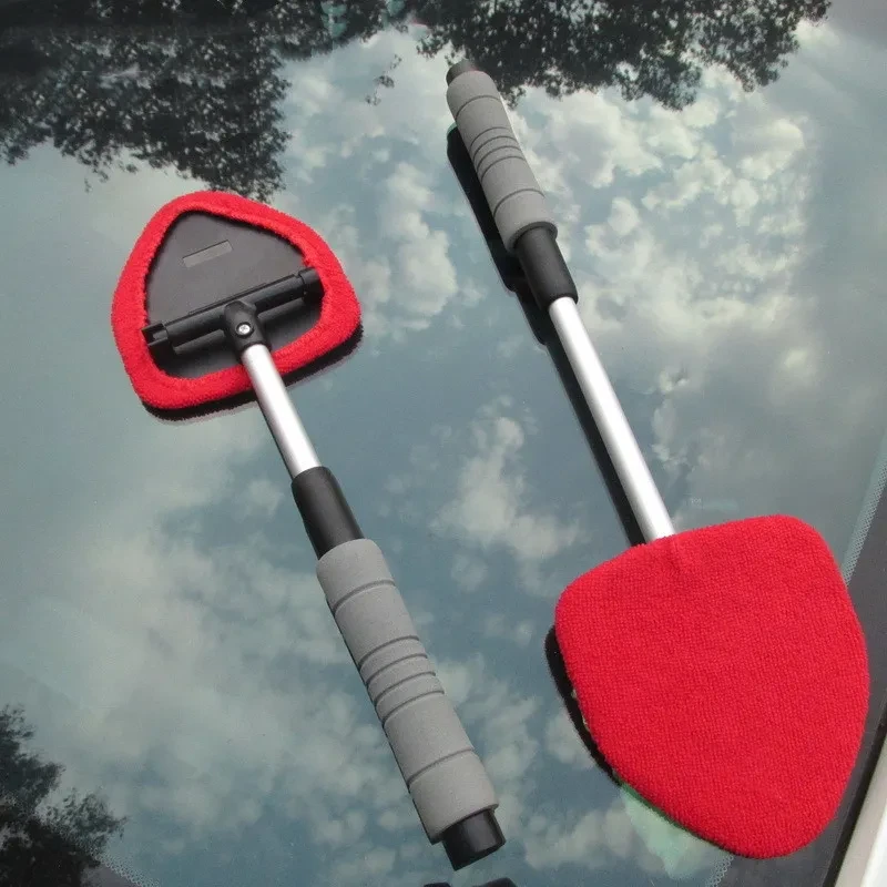 Microfiber Windshield Cleaner with Extendable Handle