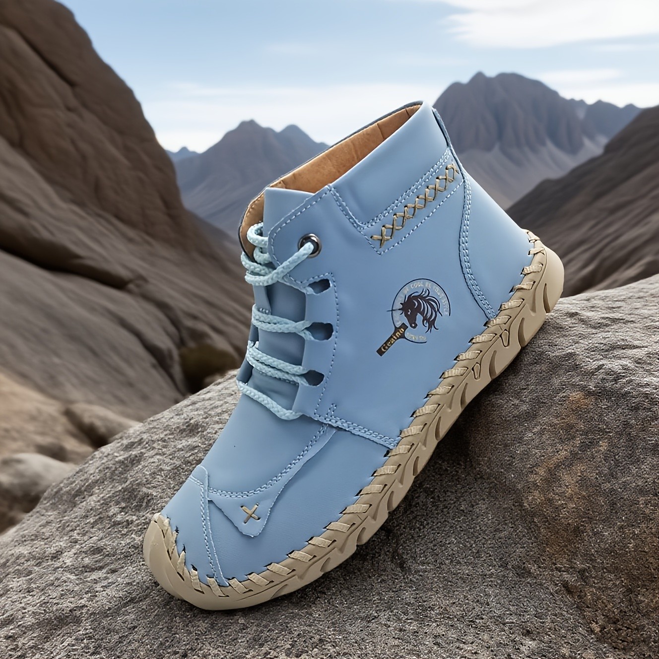 GEAINO Men's Outdoor Large Size Hiking Boots