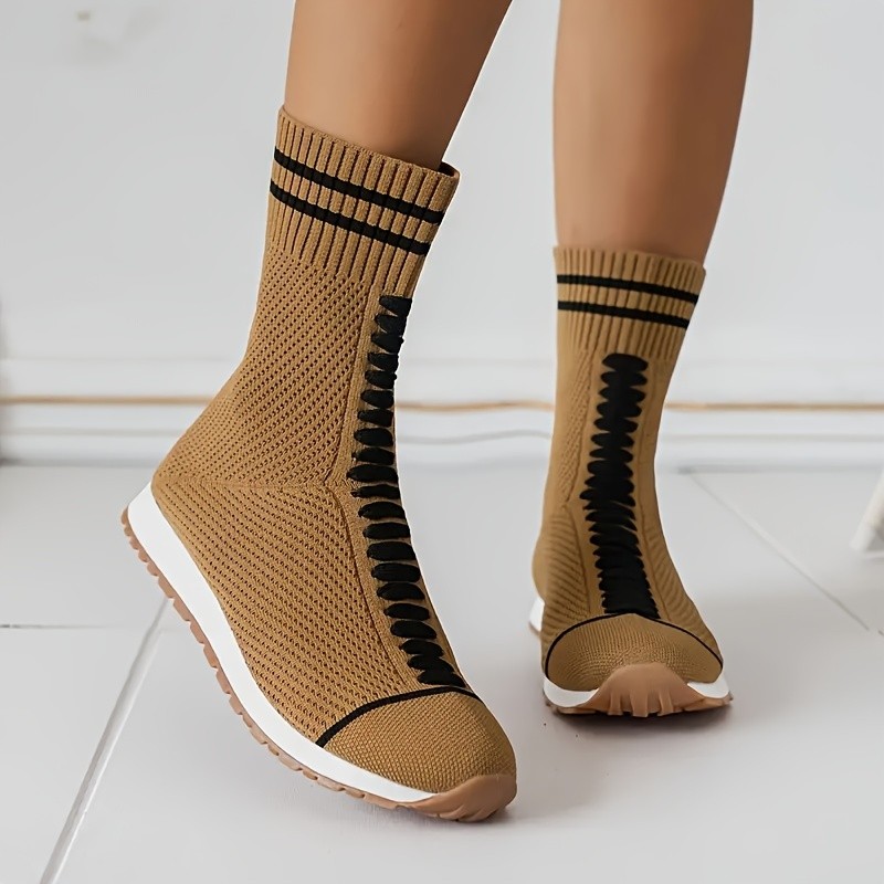 BYZI Women's Slip-On Platform Socks