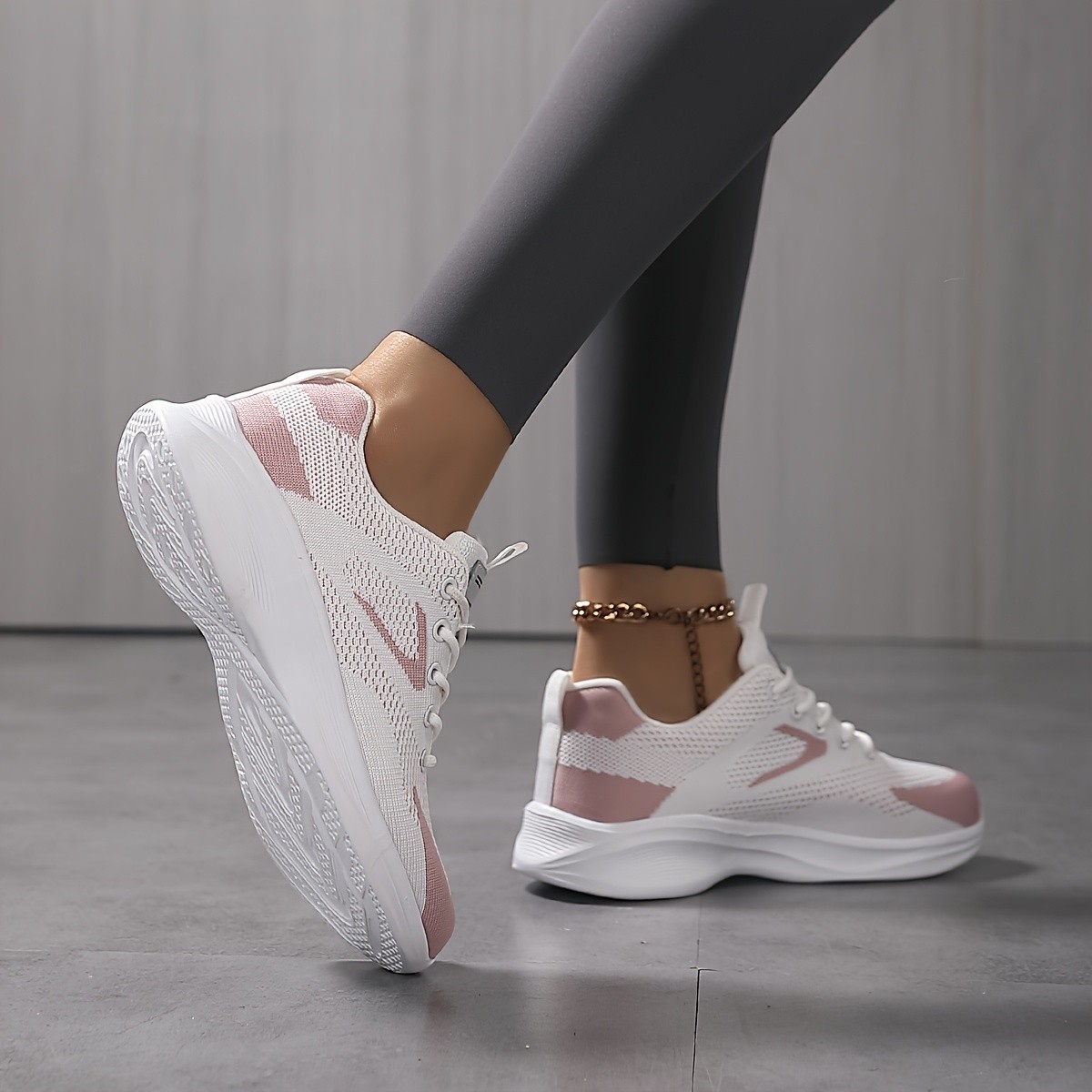 SOSENFER Women's Breathable Mesh Casual Sneakers