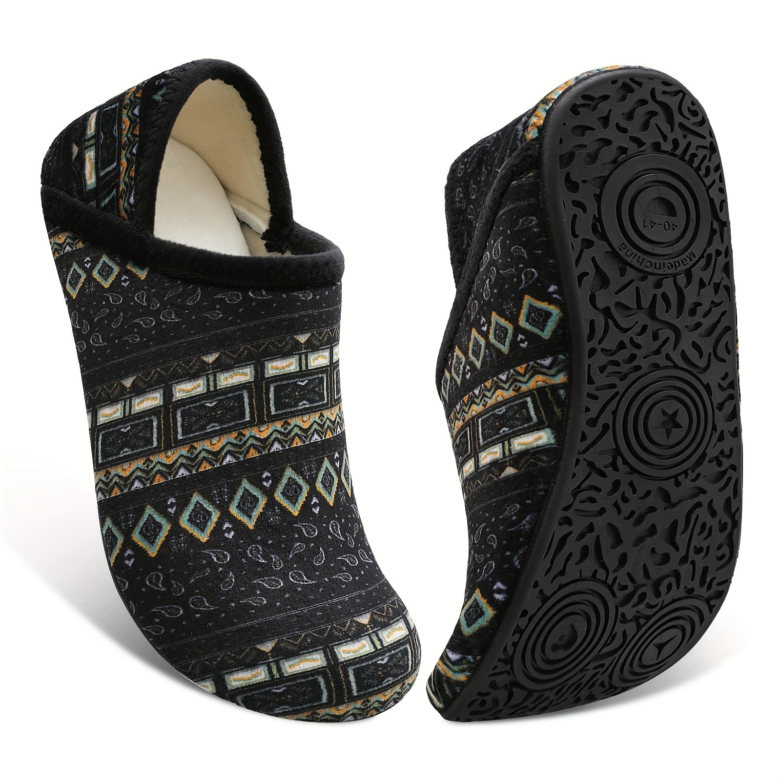 L-RUN Women and Men Rubber Sole Soft Lightweight Flat Shoes