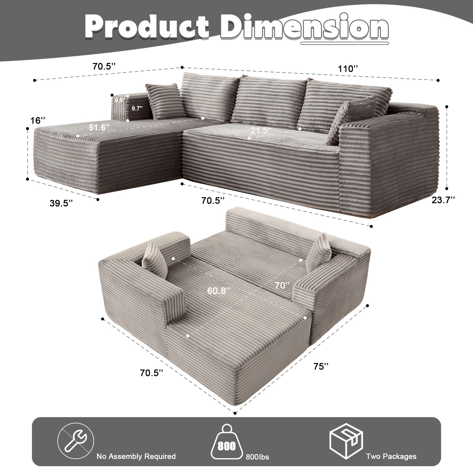 L Shaped Corner Sofa