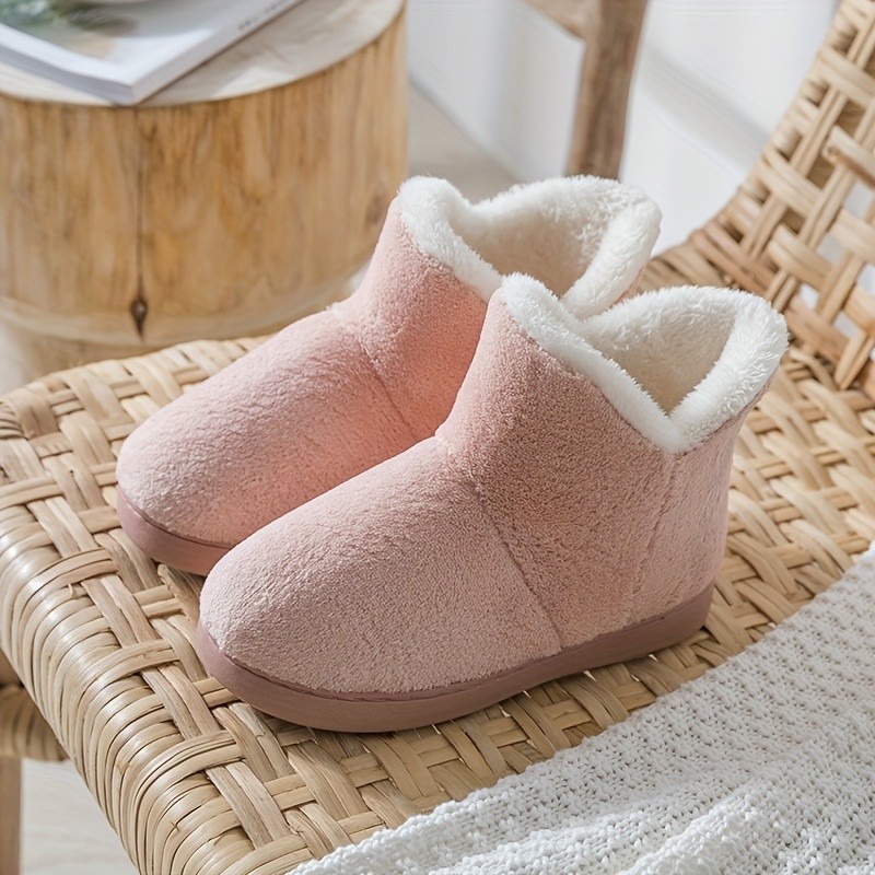 Jieliya Solid Color Minimalist Snow Boots