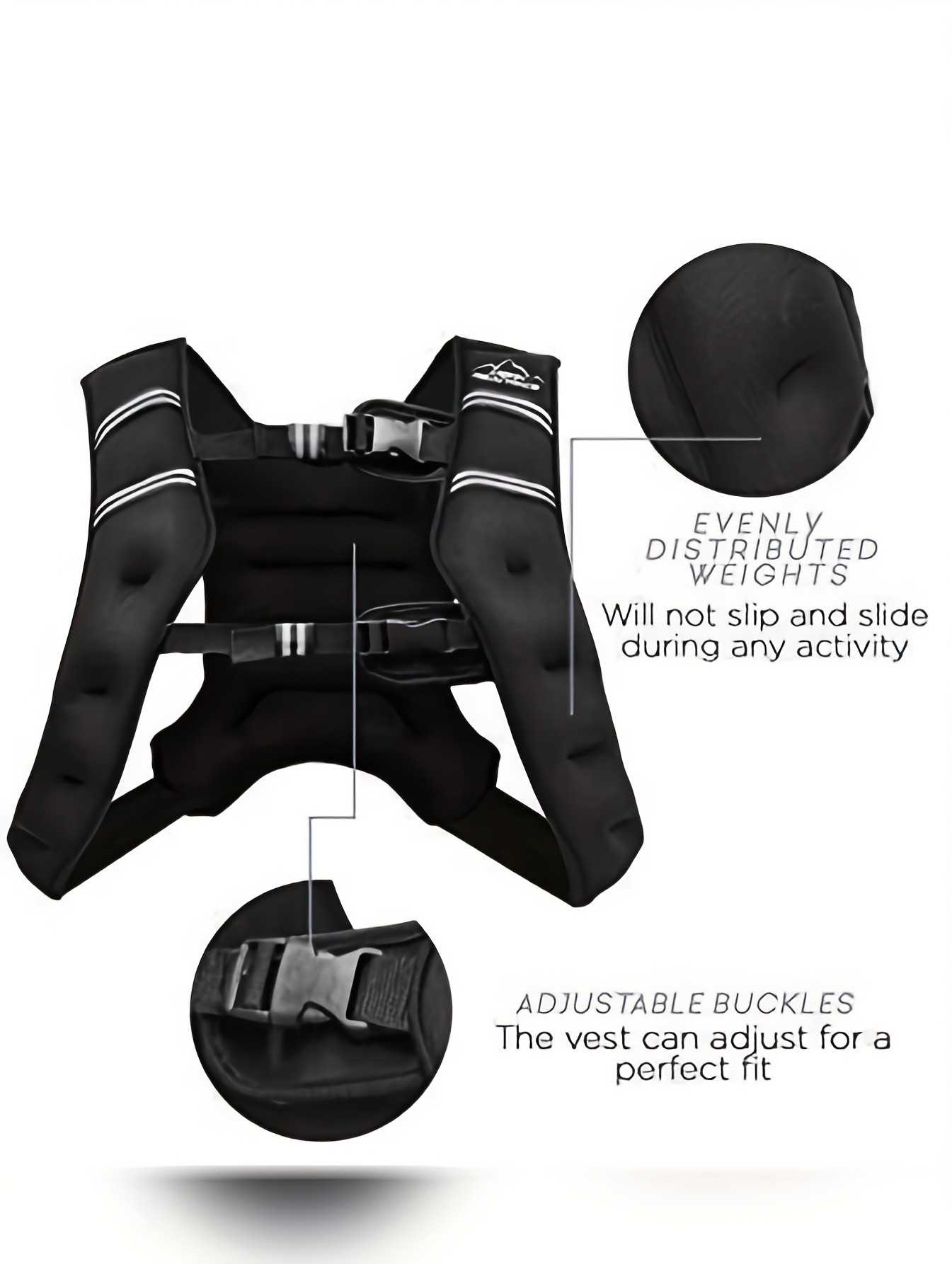 10kg Adjustable Exercise Weight Vest for Men & Women  Breathable Mesh with Padded Straps for Enhanced Workouts