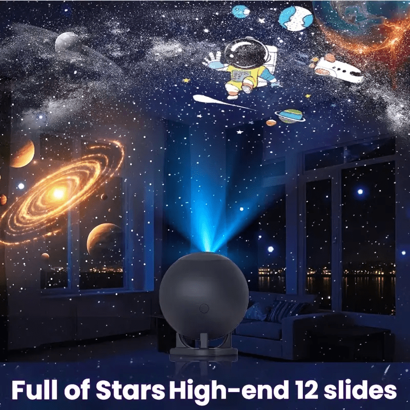 USB Projector Light with Multiple Patterns and Adjustable Brightness