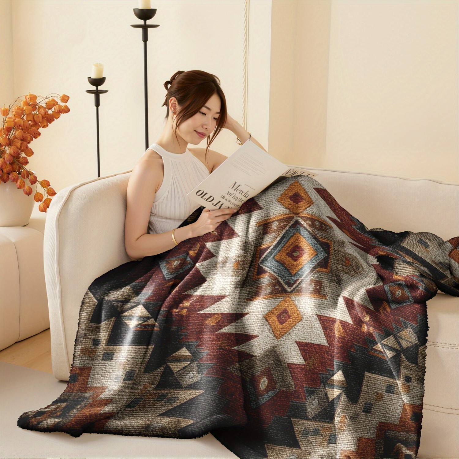 HEZOM Ultra-Soft Milk Fleece & Flannel Blanket 350GSM