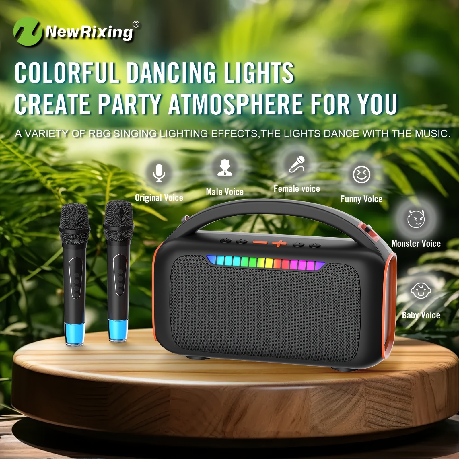 NewRixing Portable Outdoor Party Speaker